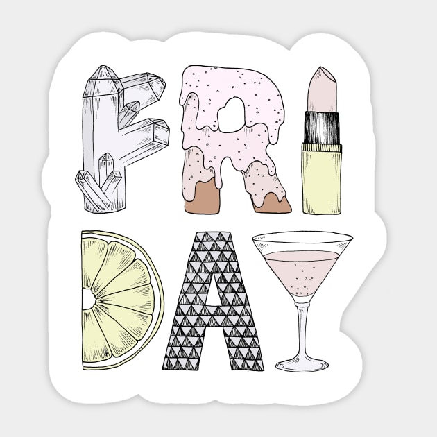 Friday Sticker by Barlena